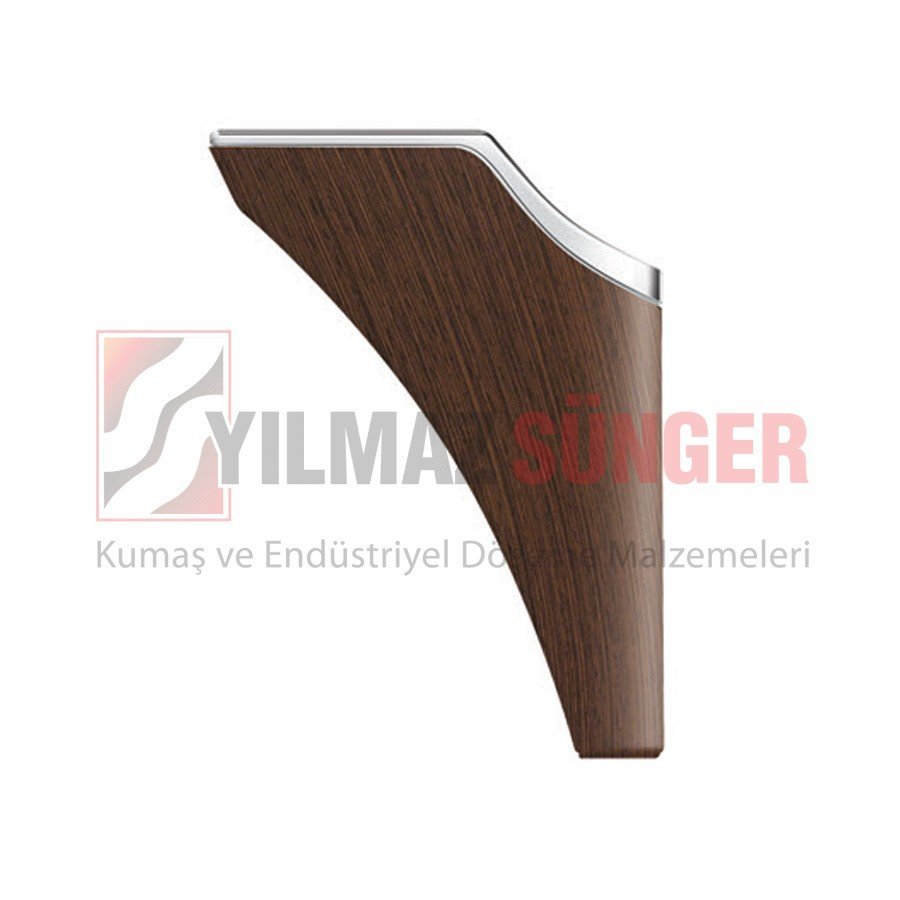 Kumru walnut - chrome 18 cm